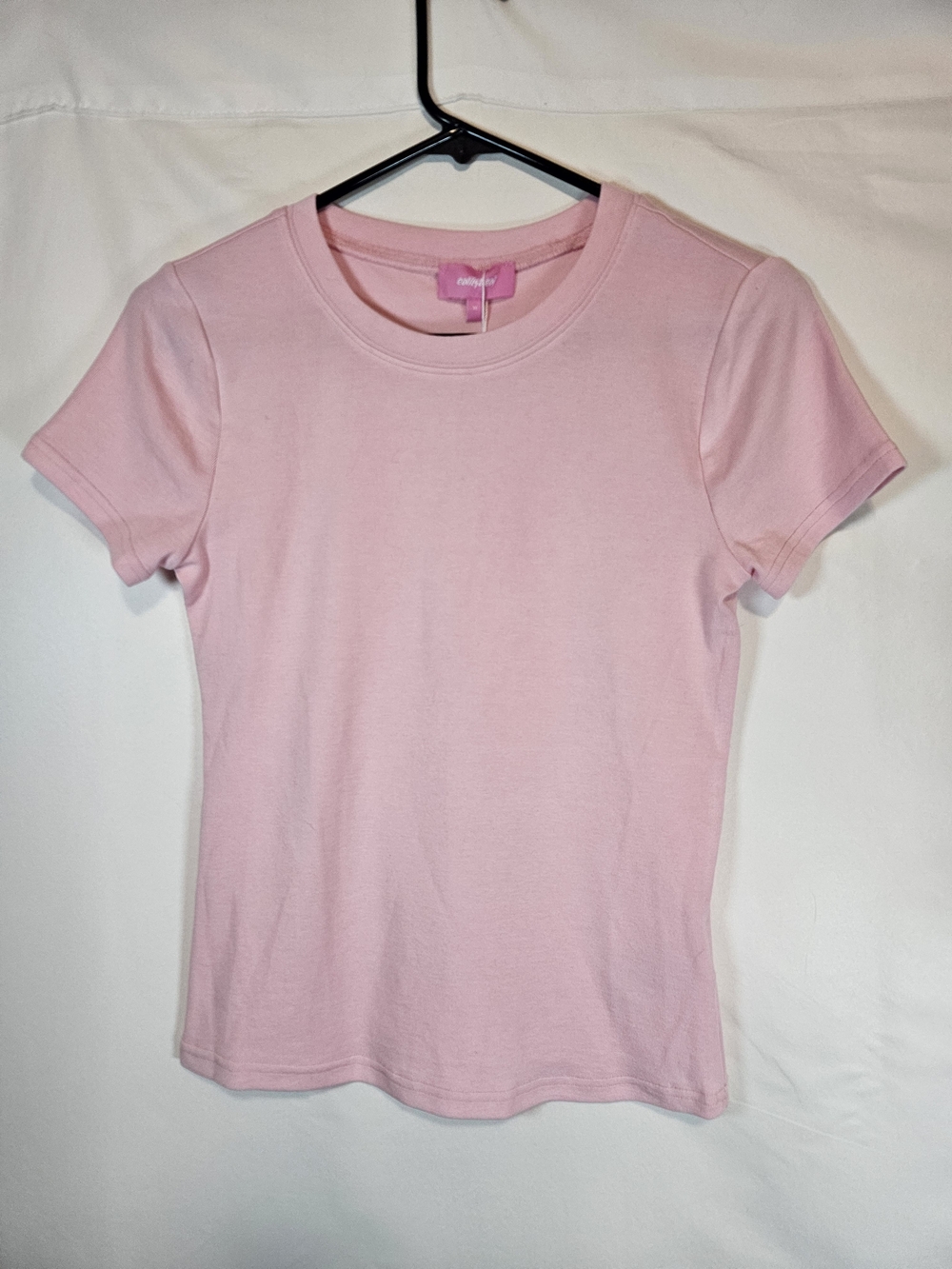Edikted Pastel Pink Short-Sleeve Crewneck Tee